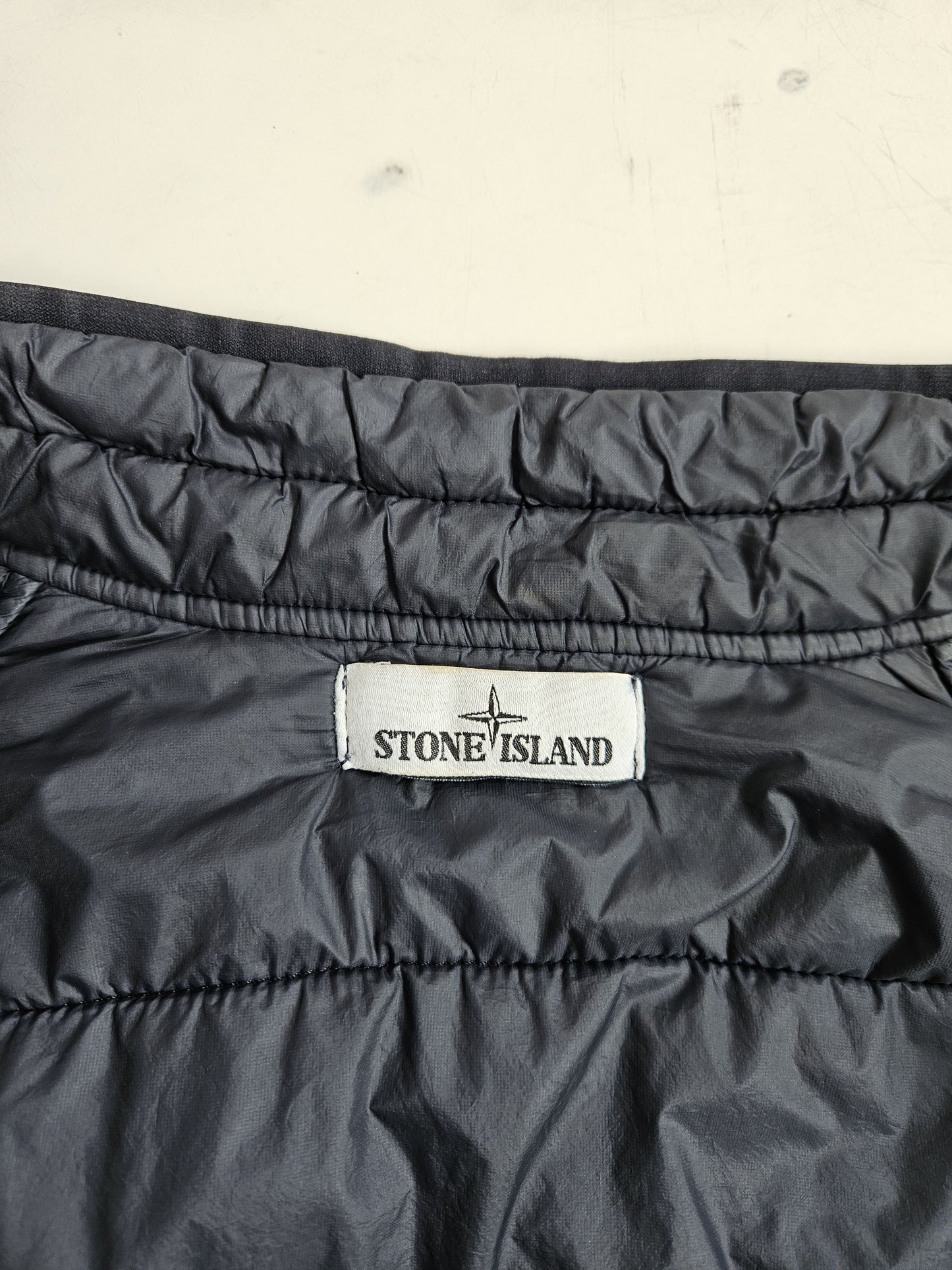 Stone Island garment dyed quilted micro yarn light down jacket