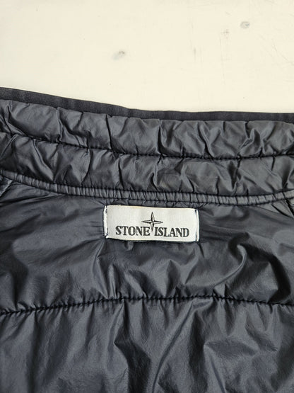 Stone Island garment dyed quilted micro yarn light down jacket