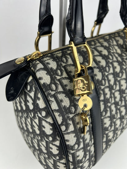 Dior John Galliano era trotter monogram mini boston bag