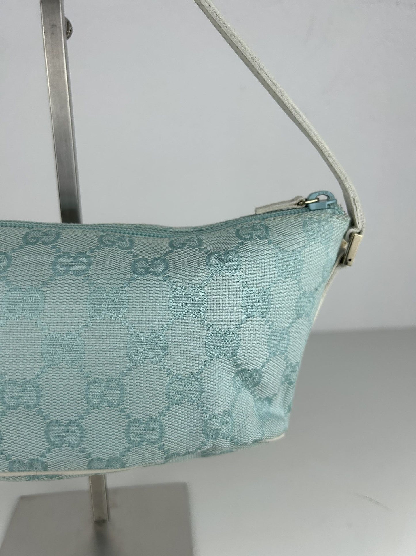 Vintage y2k Gucci monogram canvas boat bag pochette