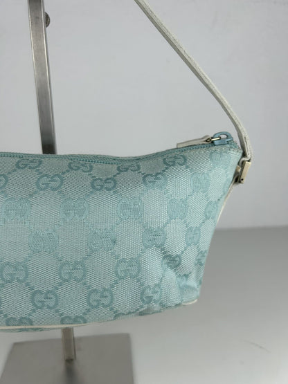 Vintage y2k Gucci monogram canvas boat bag pochette