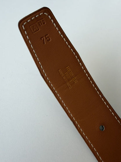 Vintage 1997 Hermes Courchevel leather belt