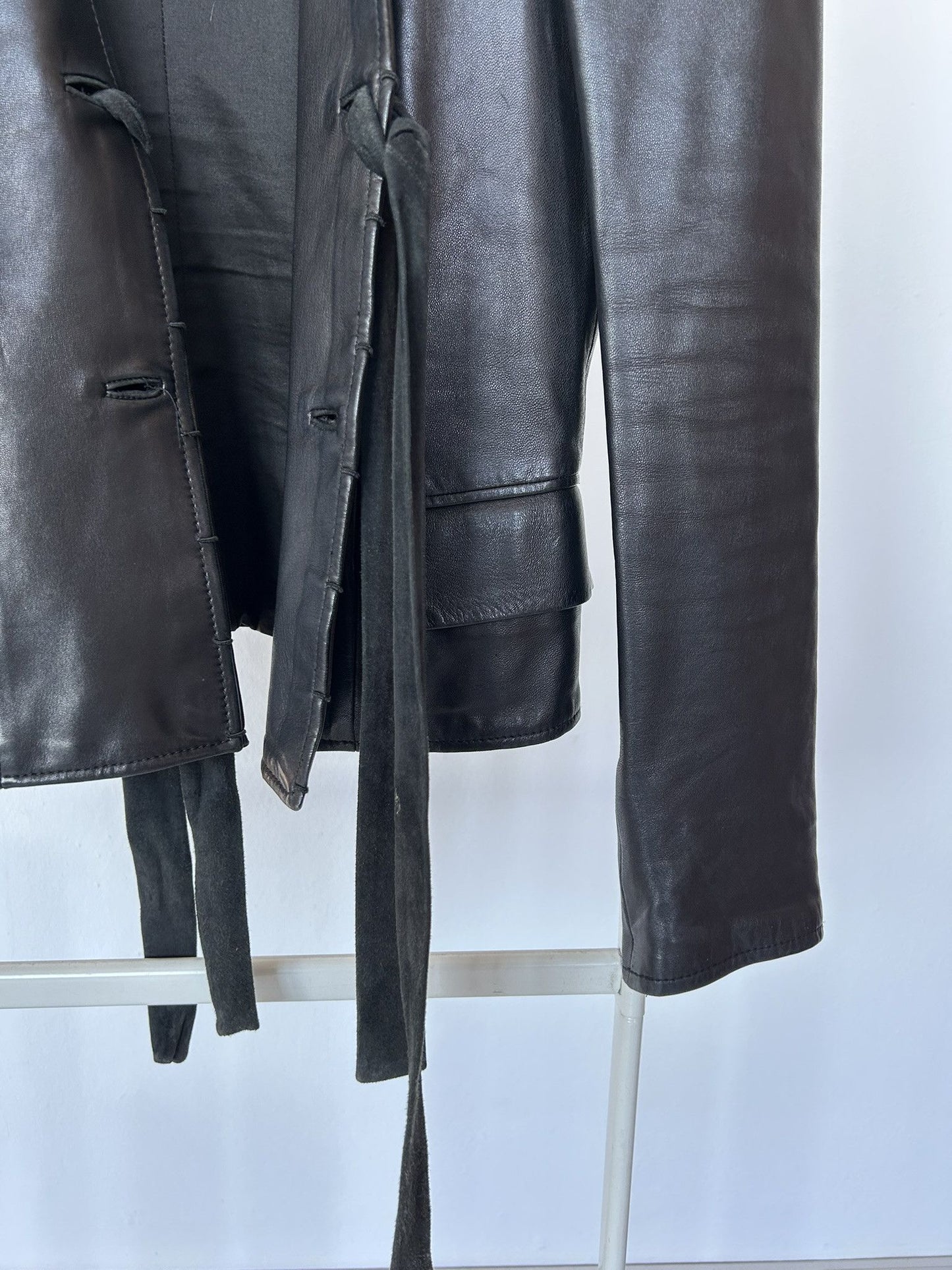 Yves Saint Laurent Rive Gauche Tom Ford era leather jacket