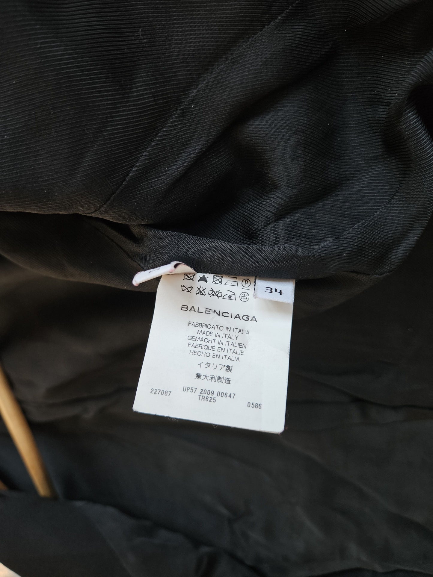 2009 Balenciaga blazer with padded shoulders