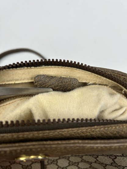 Vintage 80s Gucci GG monogram shoulder/ crossbody bag