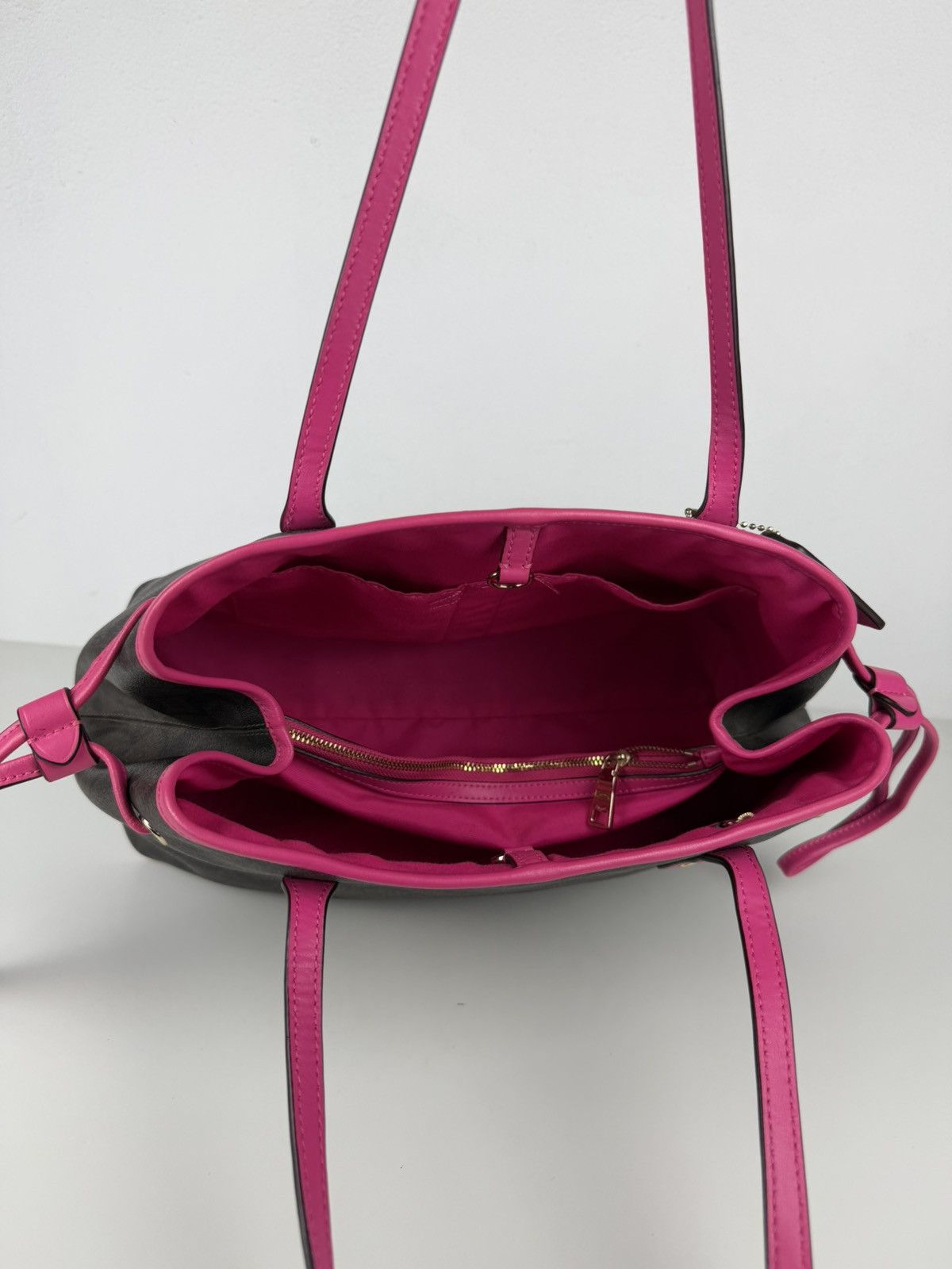 Coach signature coated canvas drawstring carryall tote