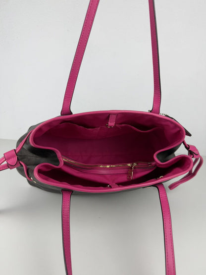 Coach signature coated canvas drawstring carryall tote
