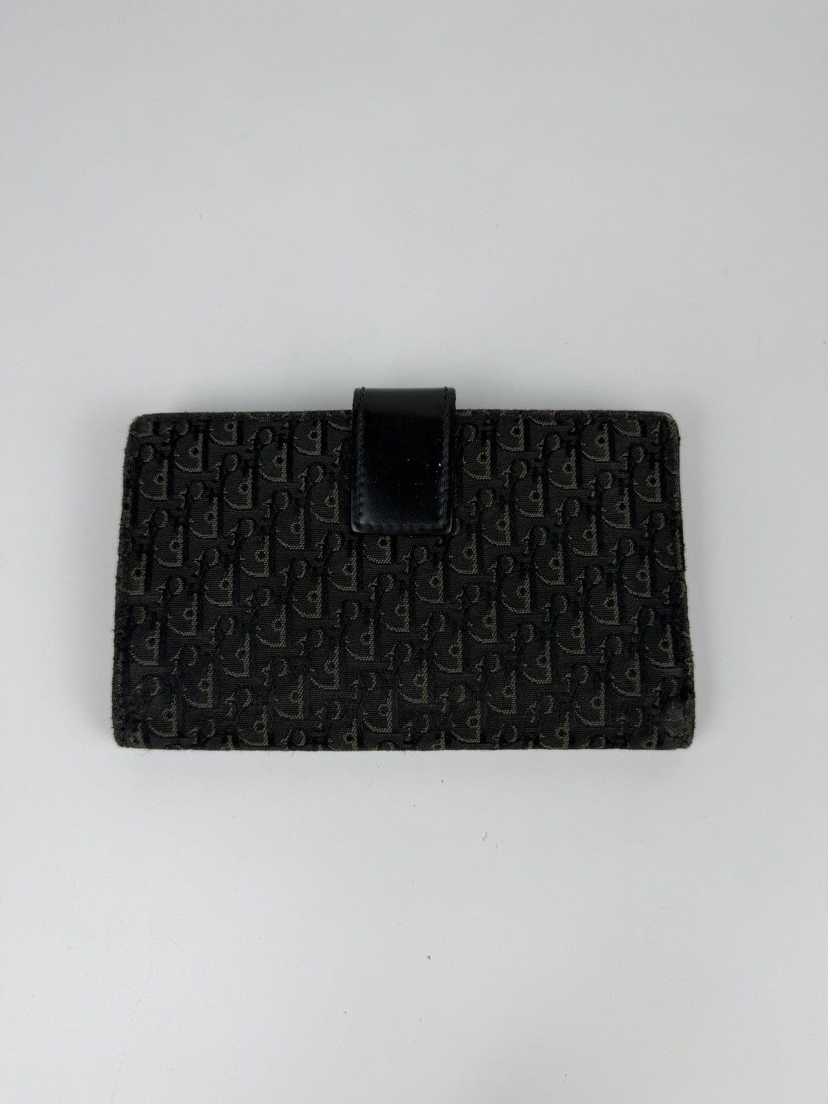 Dior John Galliano era street chic monogram long trifold wallet