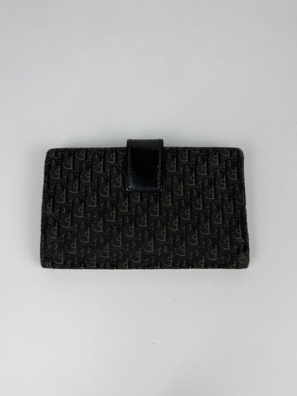 Dior John Galliano era street chic monogram long trifold wallet