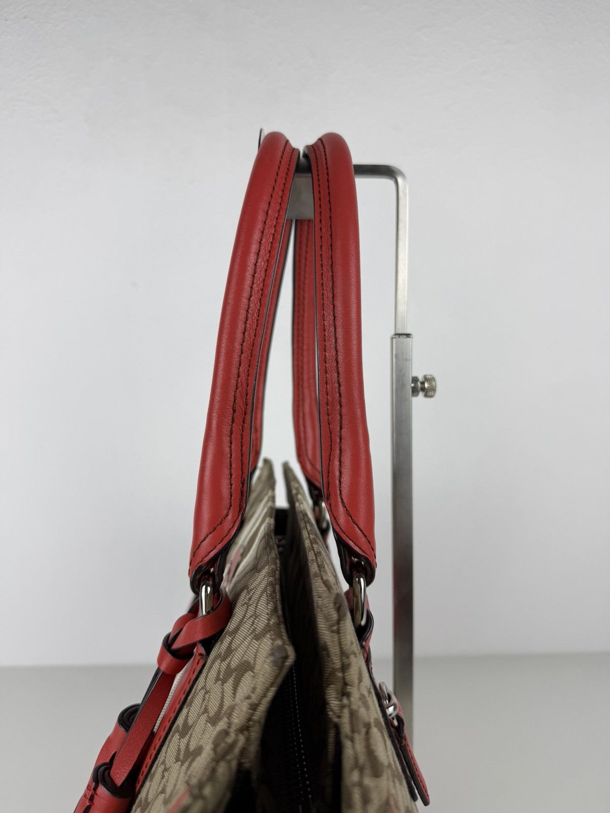 Coach legacy stripe candace carryall tote