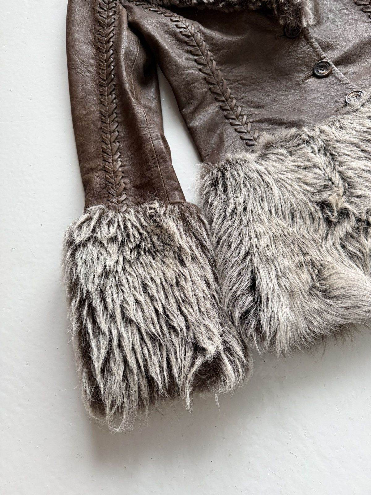 Marlboro Classics shearling afghan/ penny lane short coat