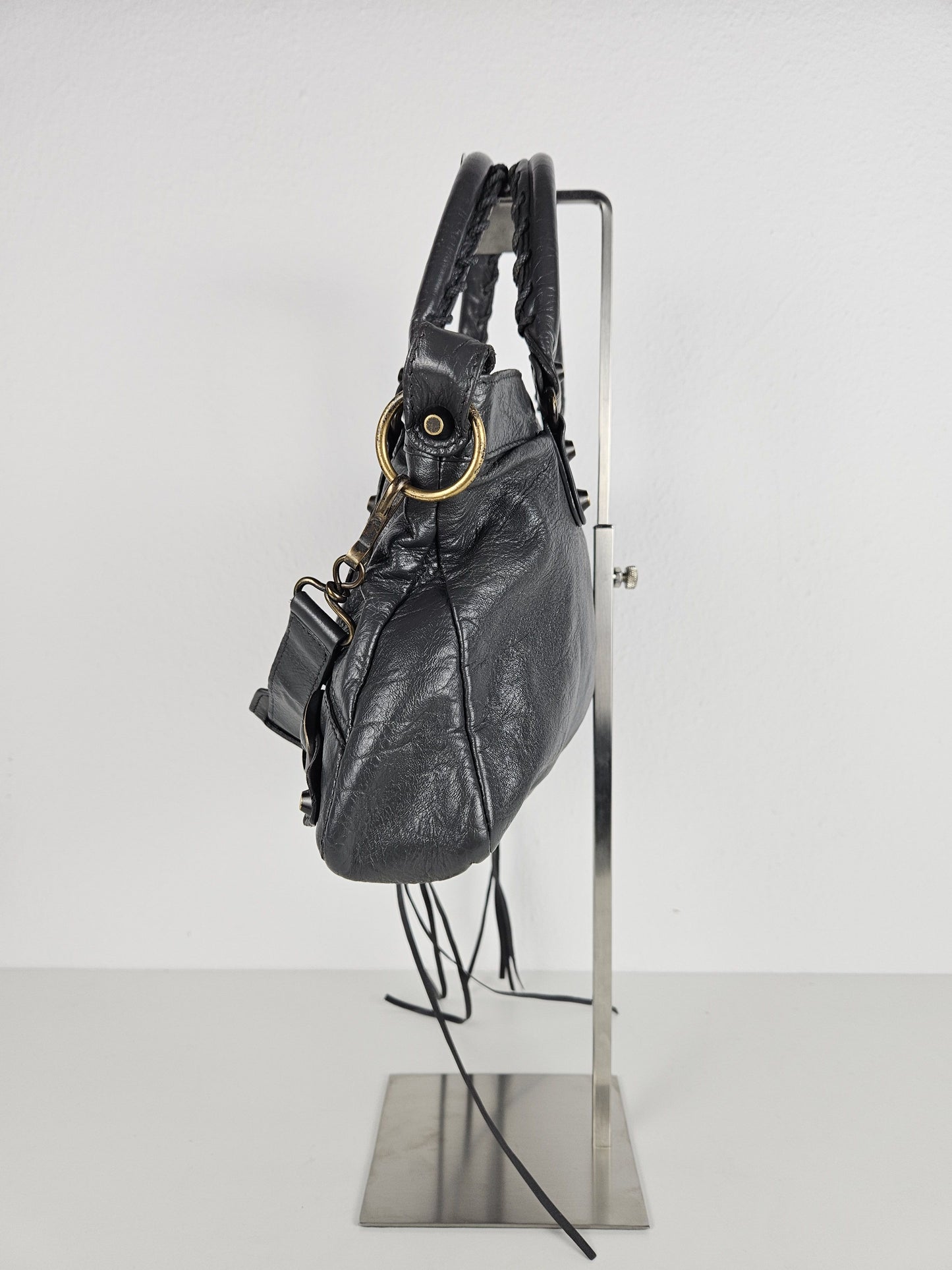 Balenciaga first bag in dark gray