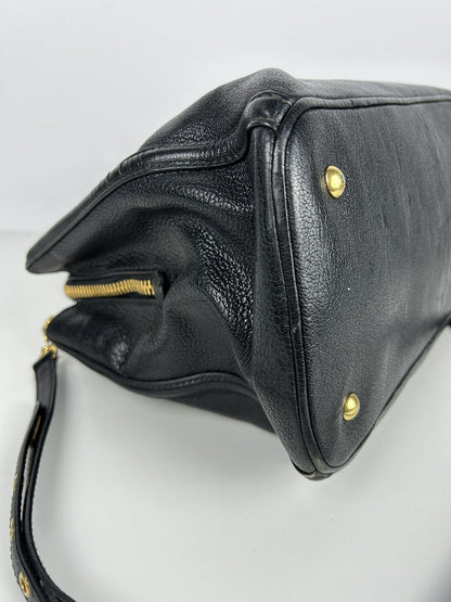 Miu miu madras leather tote bag