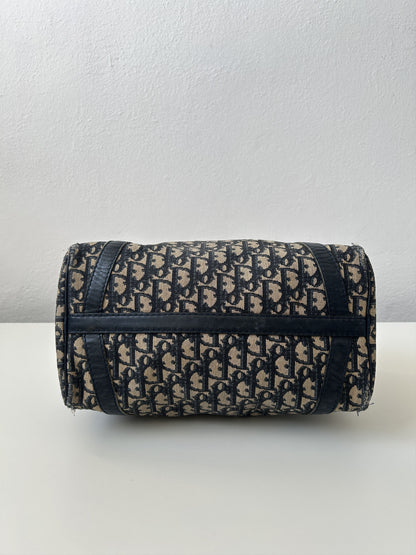 Vintage 80s customised Dior trotter oblique monogram canvas mini bowling bag