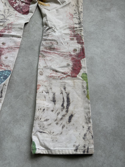 Archive y2k Just Cavalli butterfly floral alloverprint pants