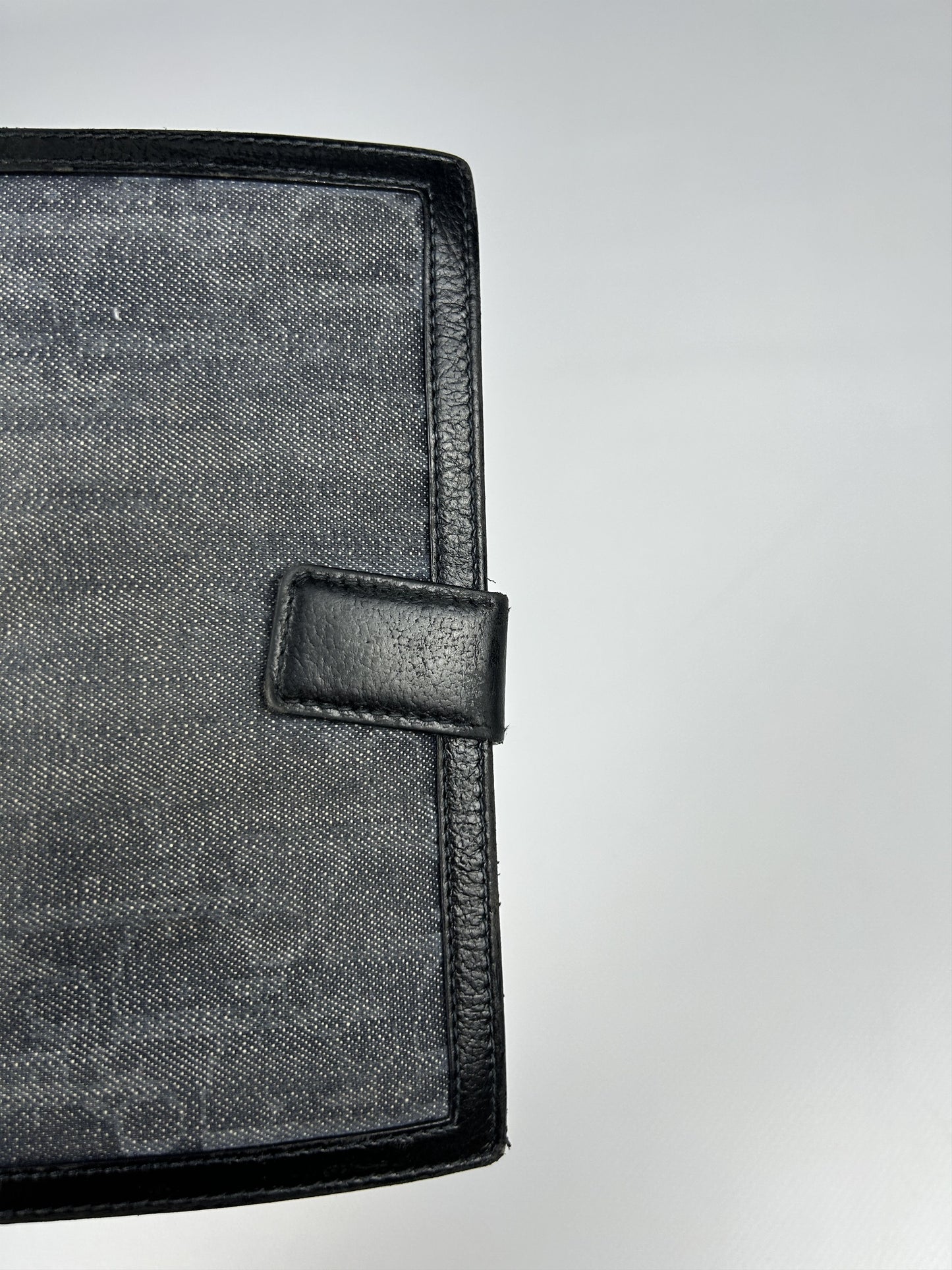 Dior flight monogram canvas and leather long trifold wallet