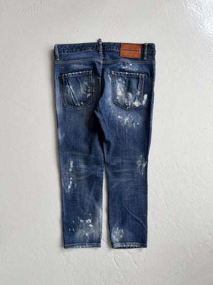 Dsquared2 distressed cool girl cropped jean