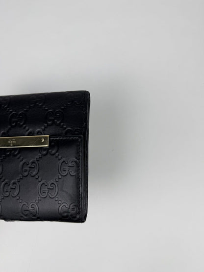 Gucci guccissima leather trifold wallet