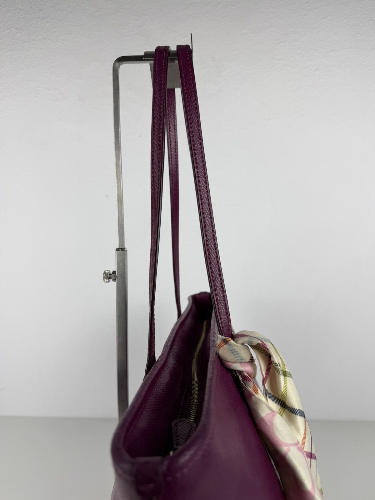 Coach crossgrain leather city tote fuchsia