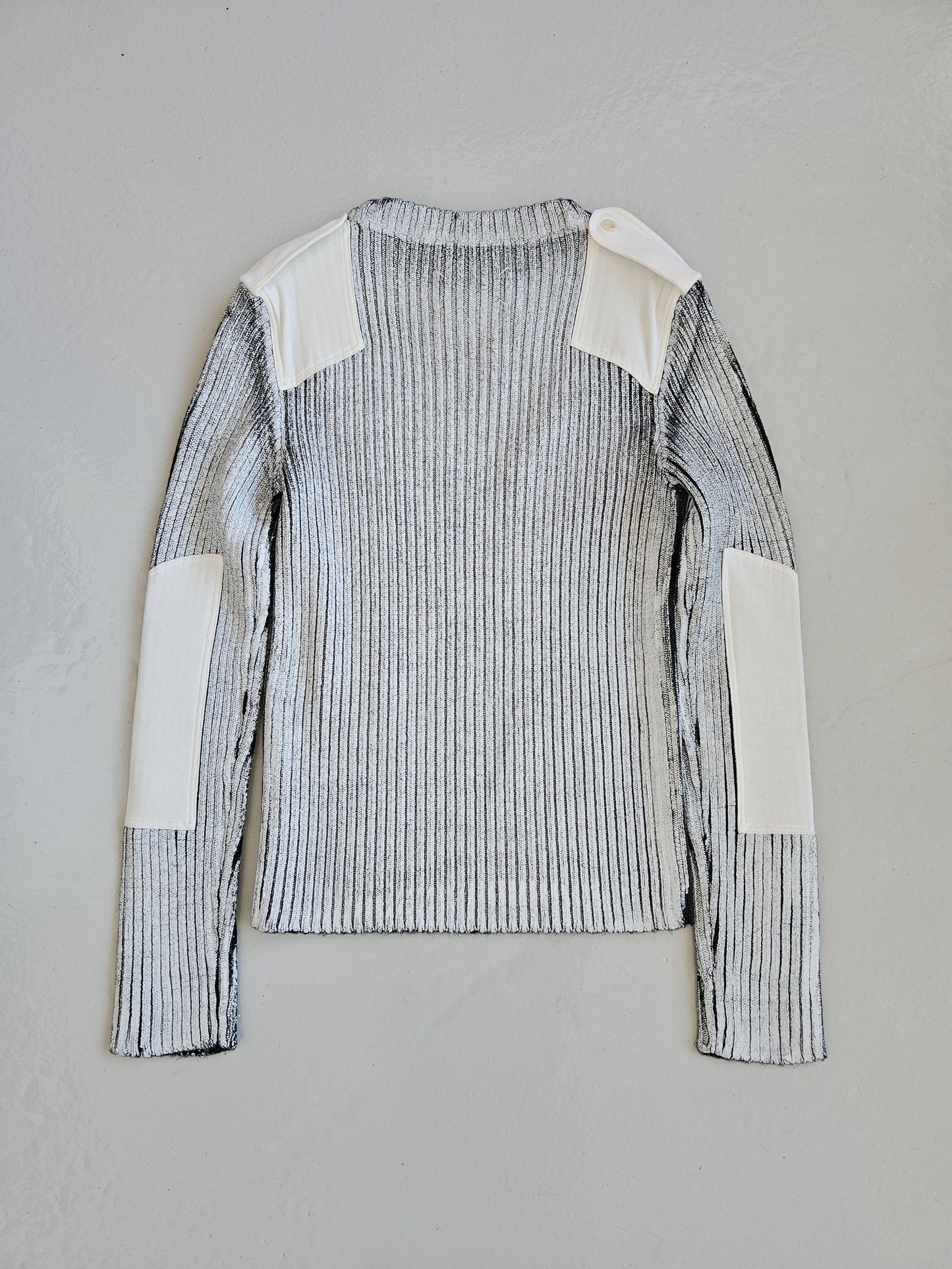 AW2018 Maison Margiela handpainted ribbed sweater