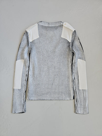 AW2018 Maison Margiela handpainted ribbed sweater
