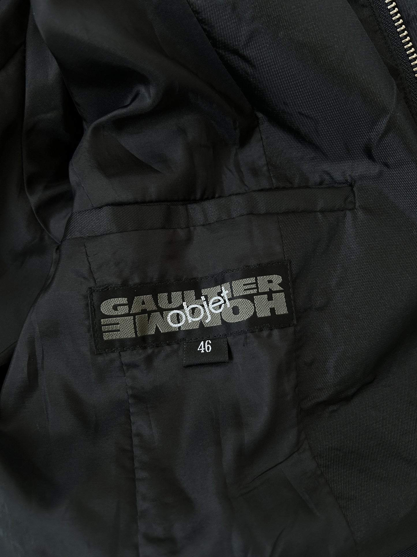 Gaultier homme objet nylon belted trench coat