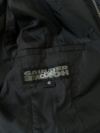 Gaultier homme objet nylon belted trench coat