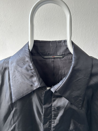 Gaultier homme objet nylon belted trench coat