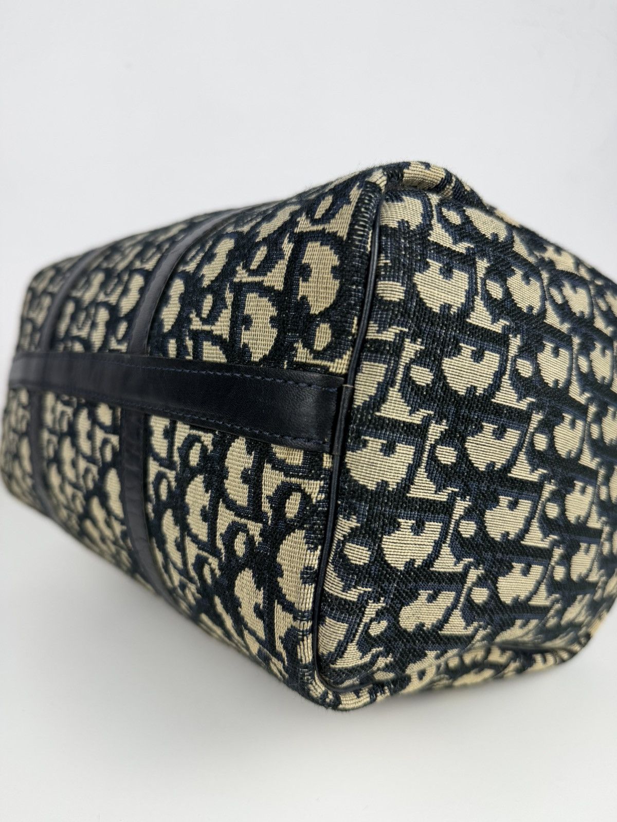 Vintage 80s Dior trotter oblique monogram mini Boston bag