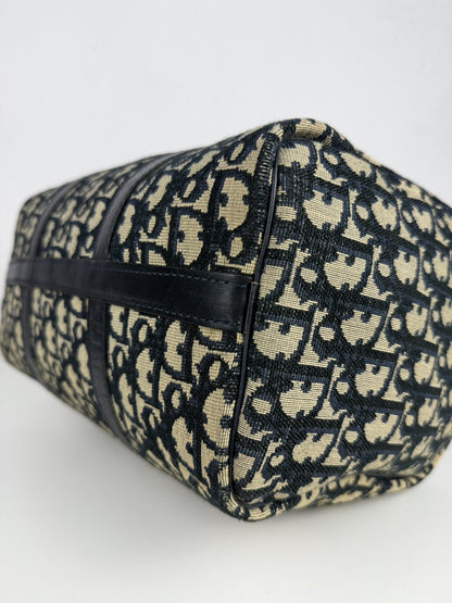 Vintage 80s Dior trotter oblique monogram mini Boston bag