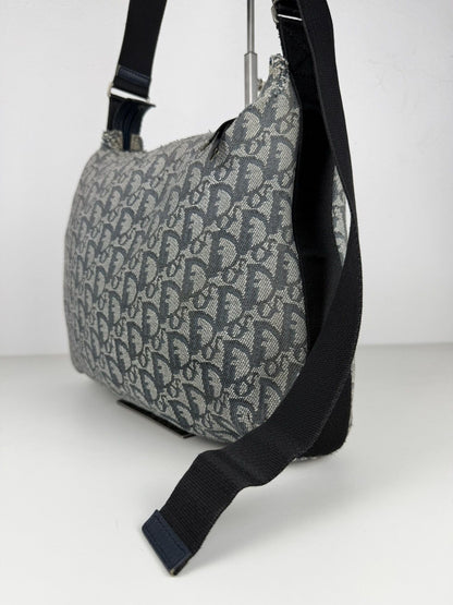 Vintage y2k dior trotter monogram canvas messenger bag