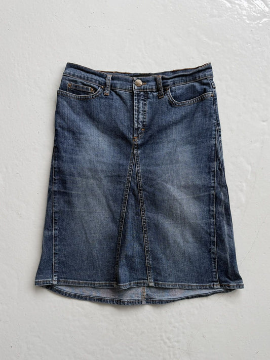 Just Cavalli y2k washed denim pencil skirt