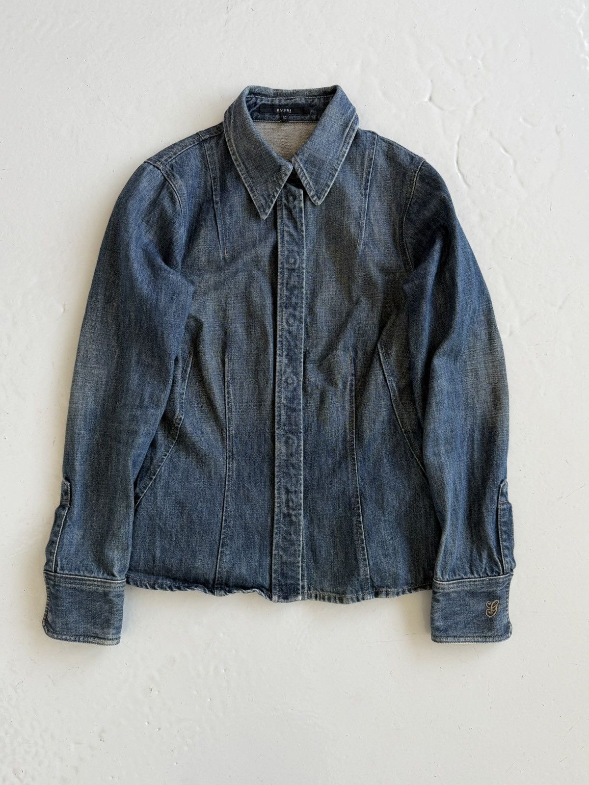 AW2001 Gucci Tom Ford era denim overshirt jacket