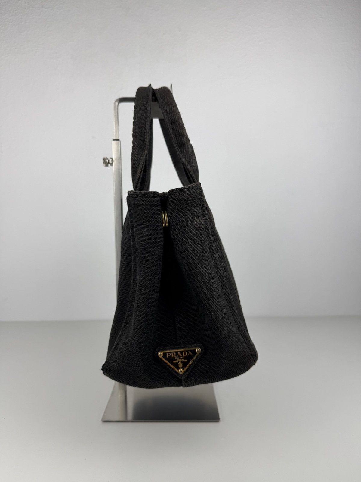 Prada canapa canvas tote small