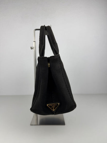 Prada canapa canvas tote small
