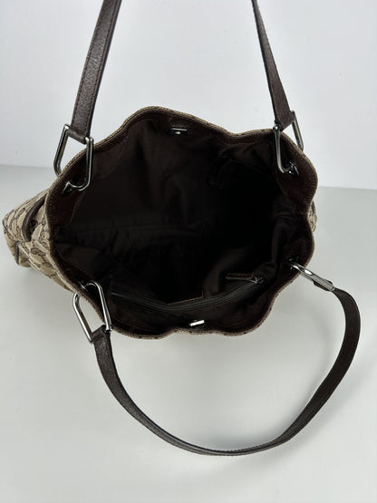 Gucci gg monogram canvas tote bag