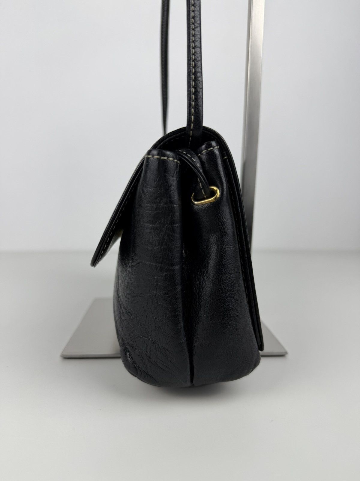 Vintage 80s Christian Dior leather shoulder/ crossbody bag