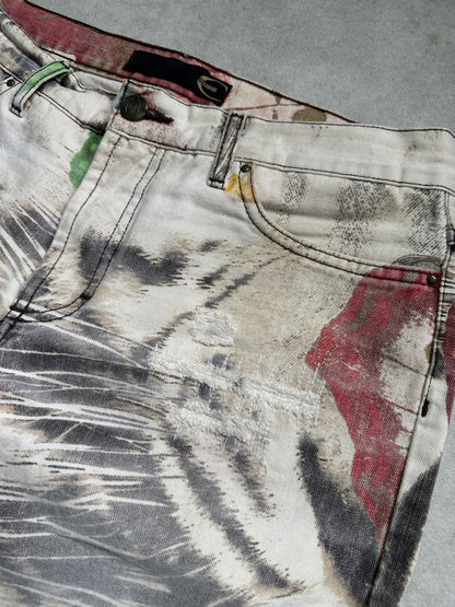 Archive y2k Just Cavalli butterfly floral alloverprint pants