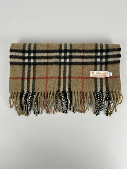 Vintage Burberry nova check cashmere scarf