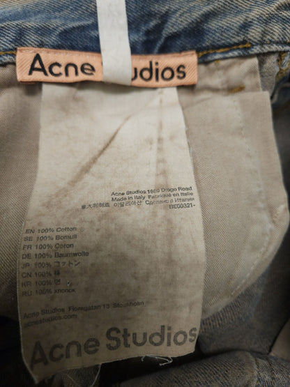 Acne studios 1989 drago road overdyed distressed baggy denim