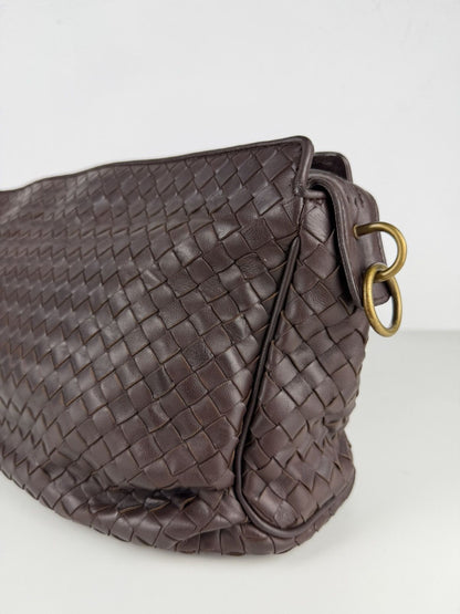 Bottega Veneta intrecciato leather shoulder/ crossbody bag