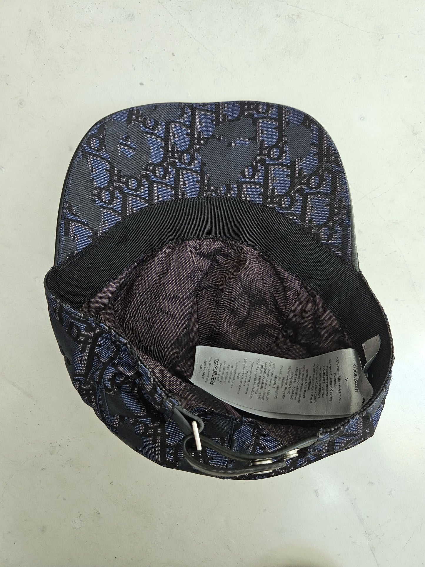 Dior trotter oblique monogram hat snapback