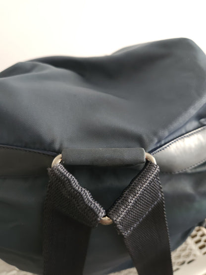 Vintage 90s Prada nylon triangle logo mini cargo backpack