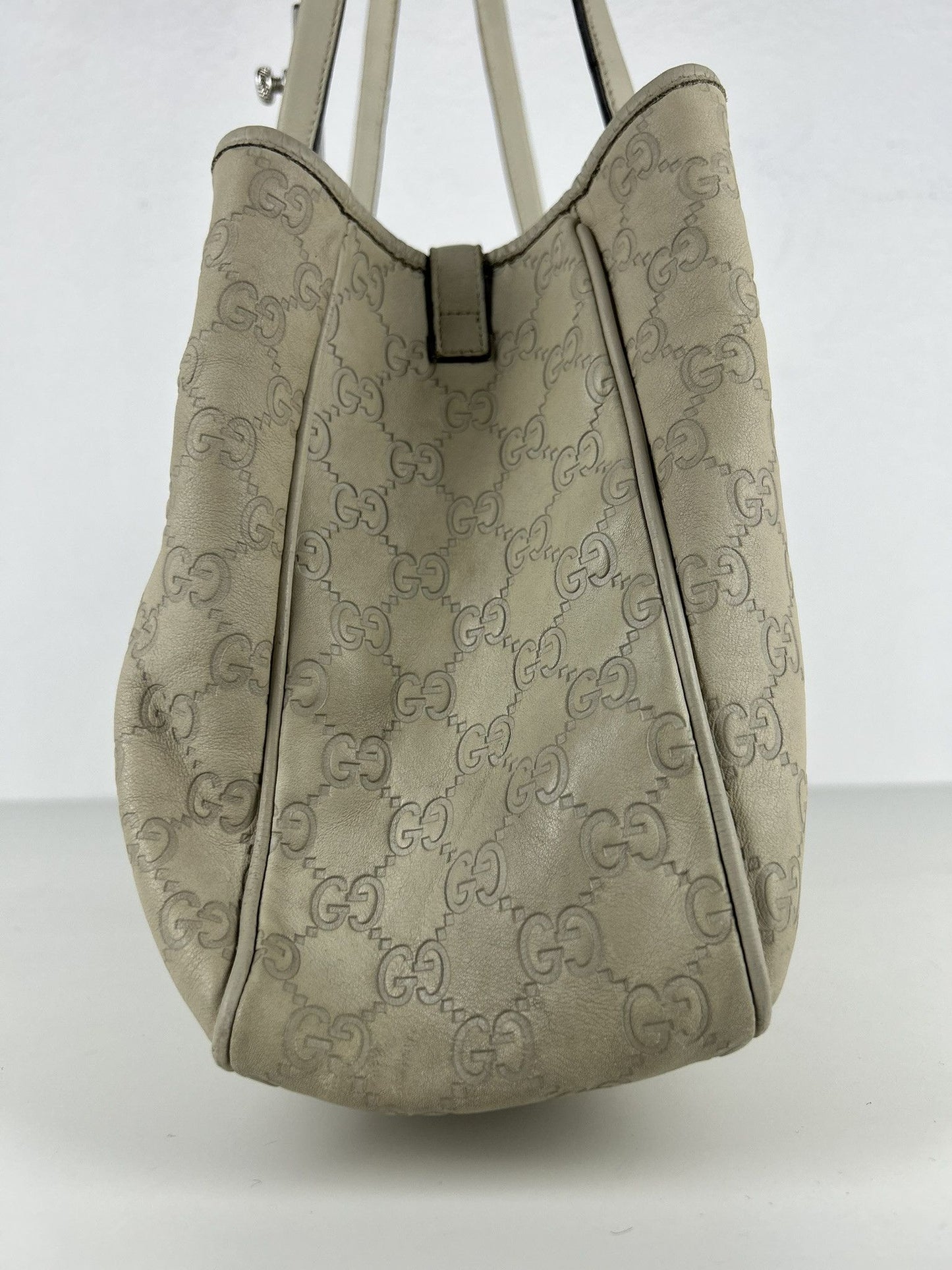 Gucci guccissima twins leather monogram tote bag