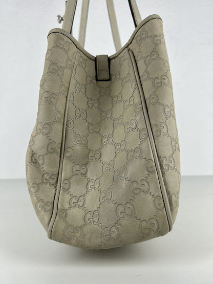 Gucci guccissima twins leather monogram tote bag