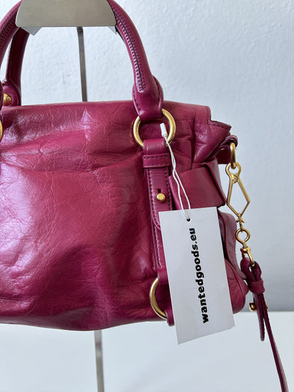 Vintage y2k miu miu vitello bow bag in pink
