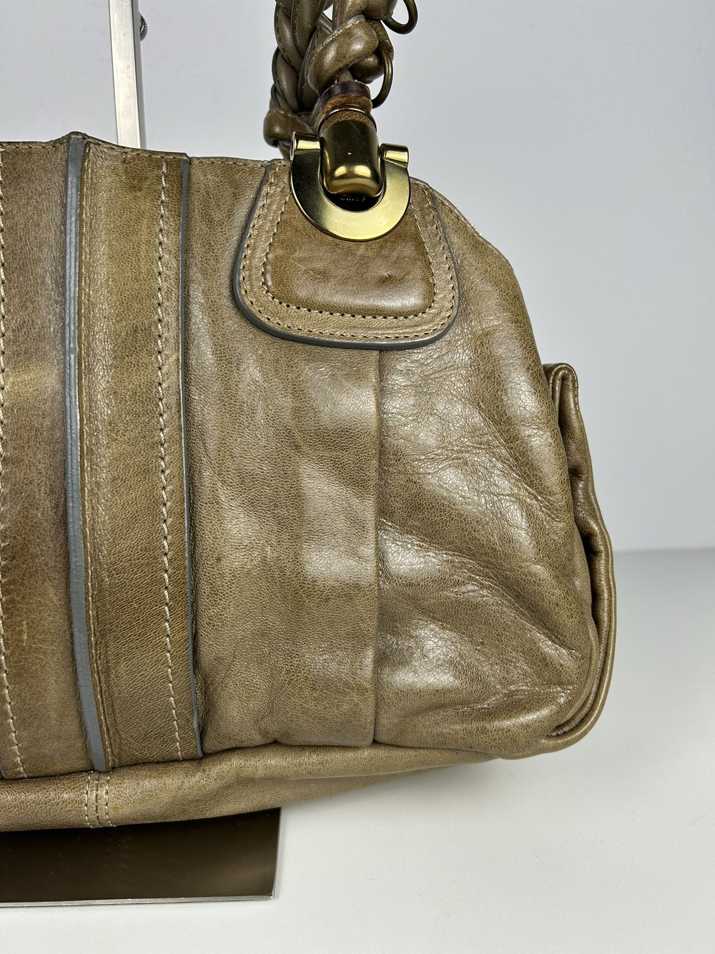 Vintage y2k chloe heloise leather handbag