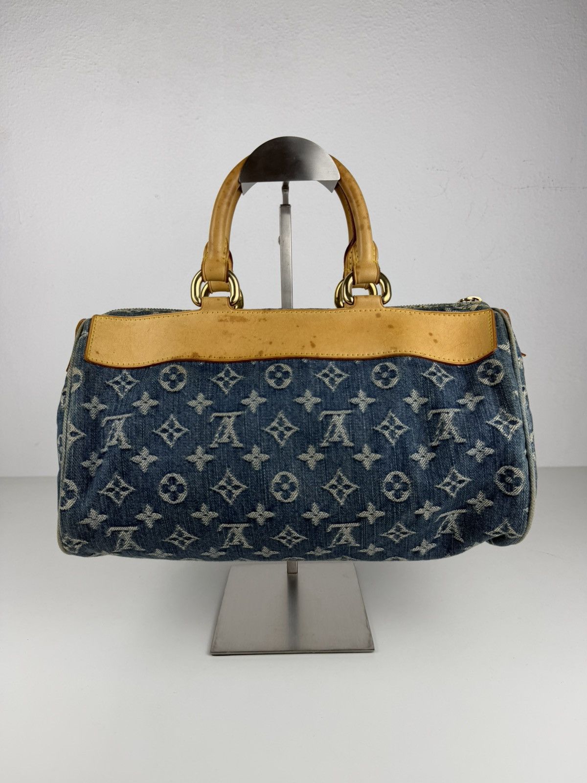 Louis Vuitton monogram denim neo speedy mini Boston bag