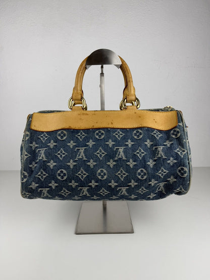 Louis Vuitton monogram denim neo speedy mini Boston bag
