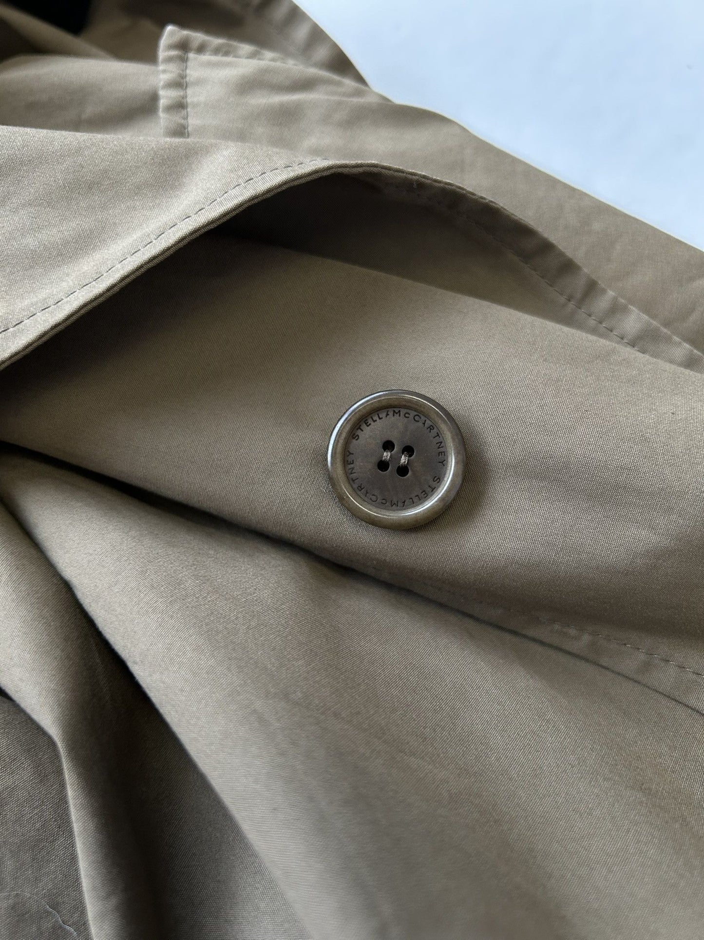 2019 Stella McCartney oversized layered trench coat